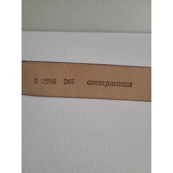 Ginnie Johansen Brown Leather Belt Sz 26S Western Rodeo Cowgirl main image 8